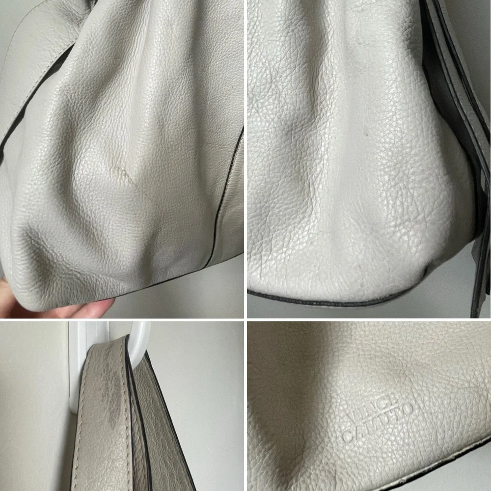 Vince Camuto⚡️XL Slouchy “Silver Cloud” Cyra Taupe Tote Bag - Picture 7 of 16